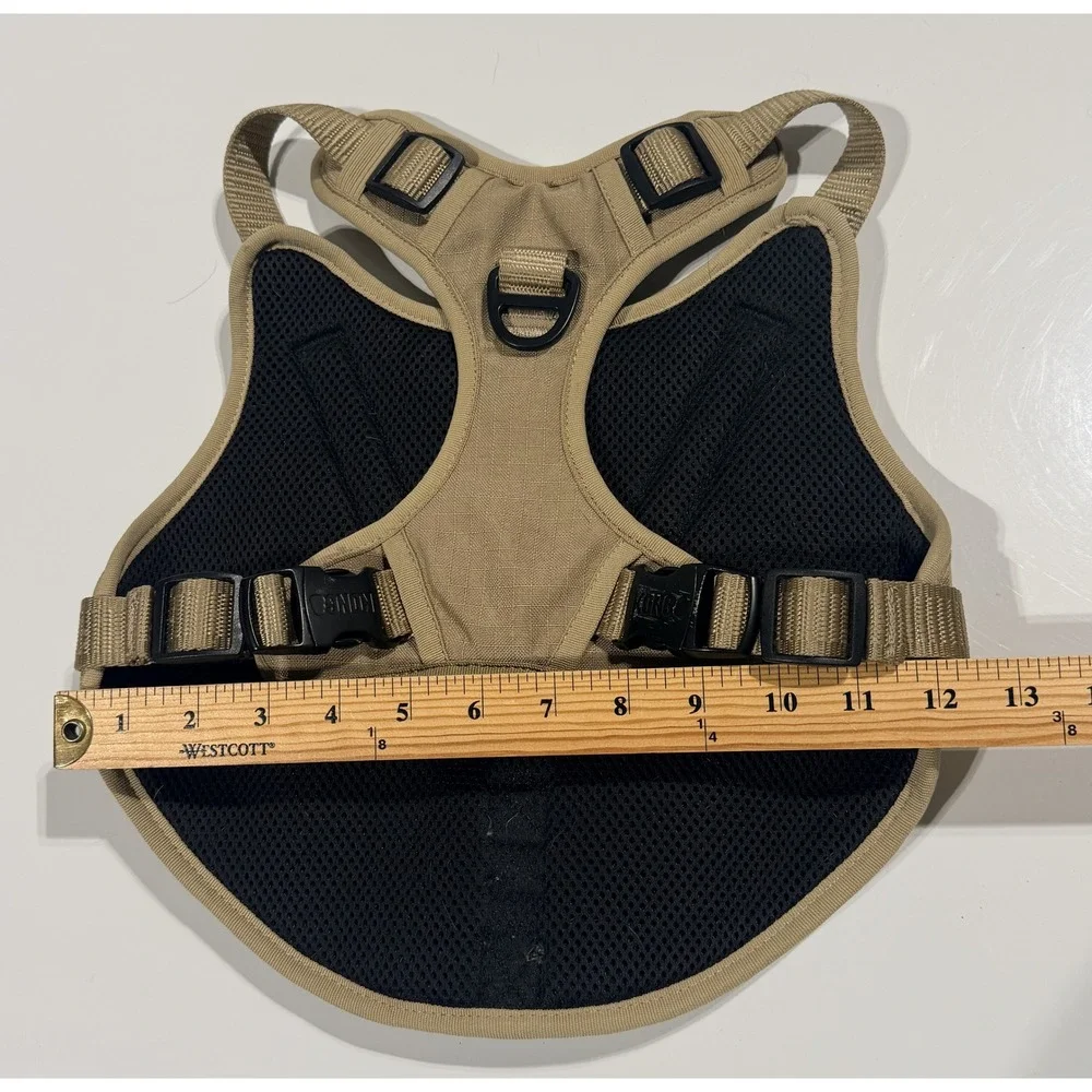 KONG Tactical Dog Harness Tan Heavy Duty Ripstop Vest with Handle- Medium no tag